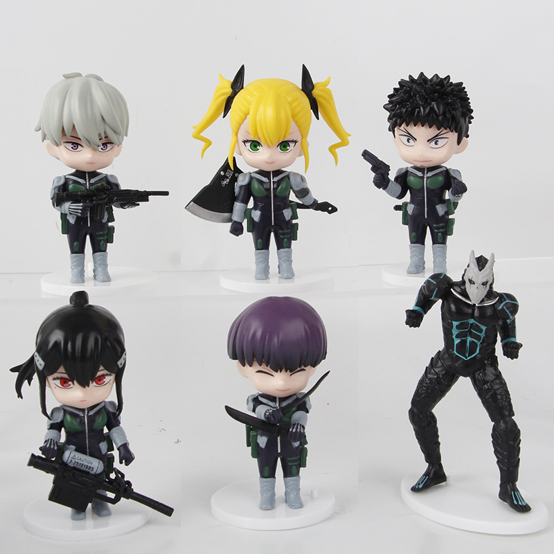 Model Kit Kaiju No 8 - 6개/세트 카이주 No.8 애니메이션 히비노 카프카