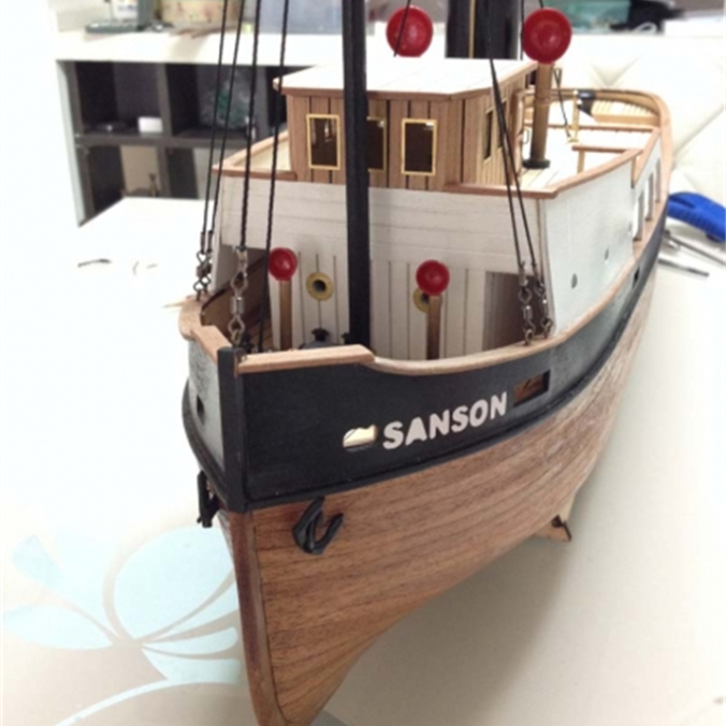 Model Kit Entry Grade - 1:50 레이저 컷 목재 보트 모델,