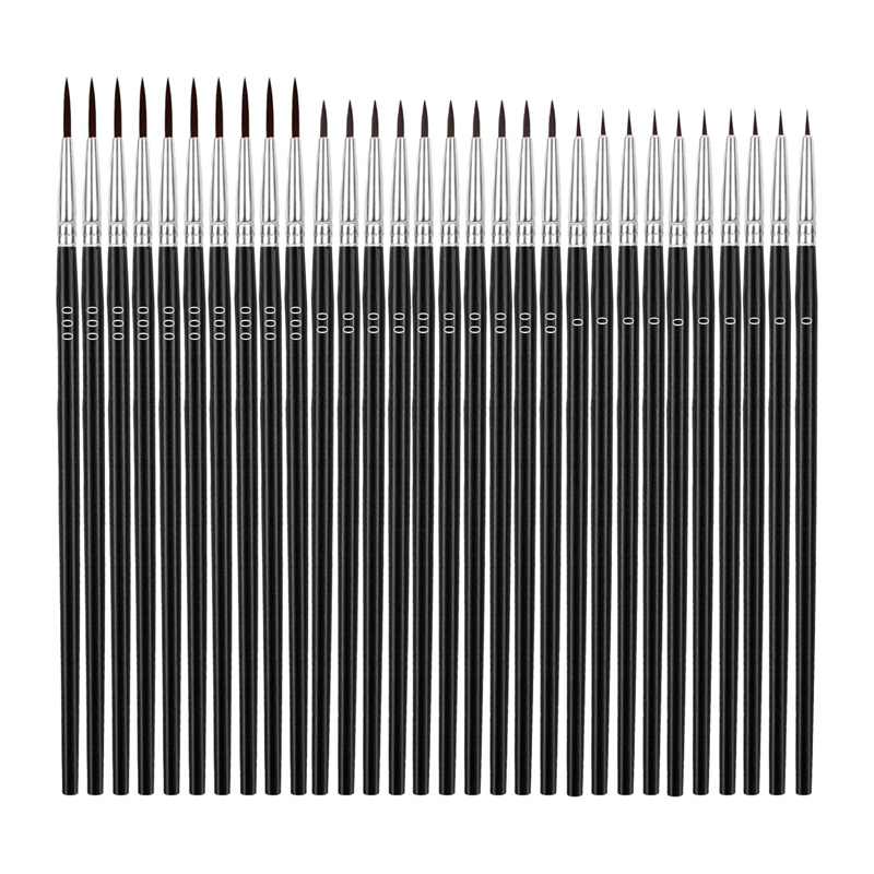 Metallic Paint Set - 30개의 미니 디테일 페인트 브러쉬 세트,