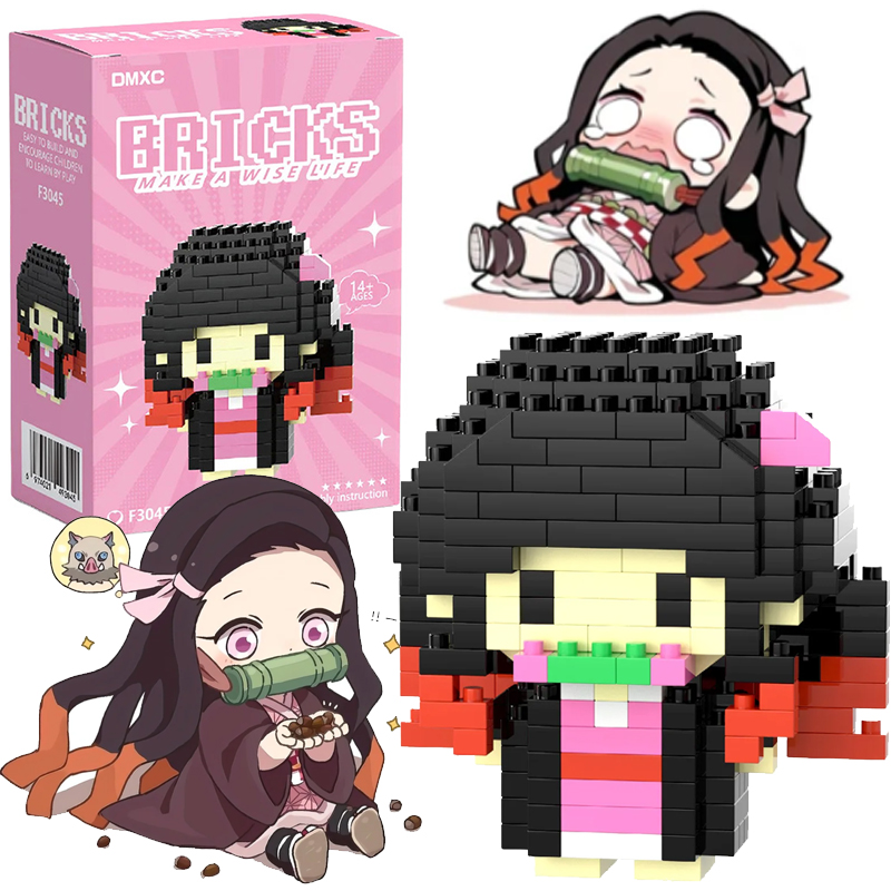 Model Kit Kaiju No 8 - 데몬 슬레이어 블록 마이크로 빌딩 카마도