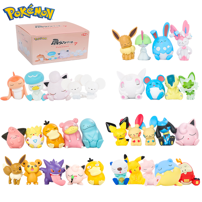 Model Kit Pokemon - 5개/세트 포켓몬 마우스홀드 타츠기리 피규어 장난감