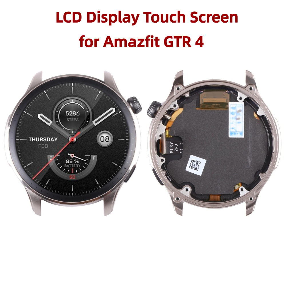 Model Kit Display - Amazfit GTR4 A2165 A2166 디지타이저 어셈블리(프레임