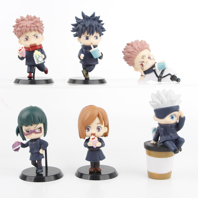 Model Kit Jujutsu Kaisen - 6 개/대 애니메이션 Jujutsu Kaisen 그림