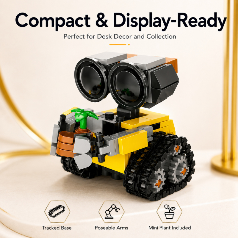 미니 로봇 빌딩 블록 세트, 식물 액세서리가 포함된 귀 - Model Kit Display 리뷰 및 가격