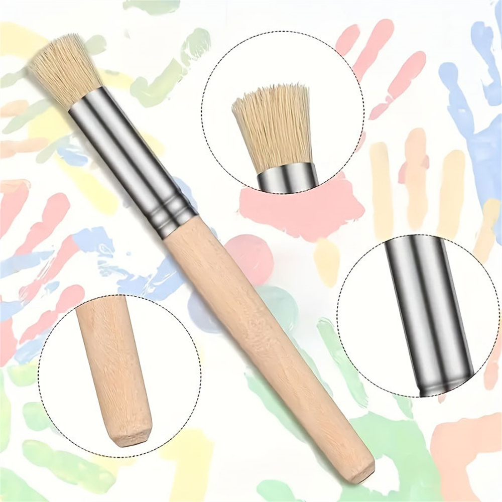 6/12/18개 스텐실 페인트 브러쉬 세트 브리슬 헤어 - Metallic Paint Set 리뷰 및 가격
