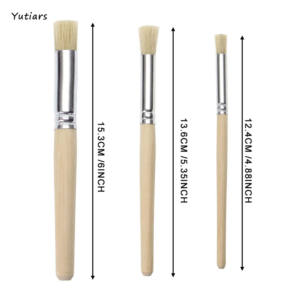 6/12/18개 스텐실 페인트 브러쉬 세트 브리슬 헤어 - Metallic Paint Set 리뷰 및 가격