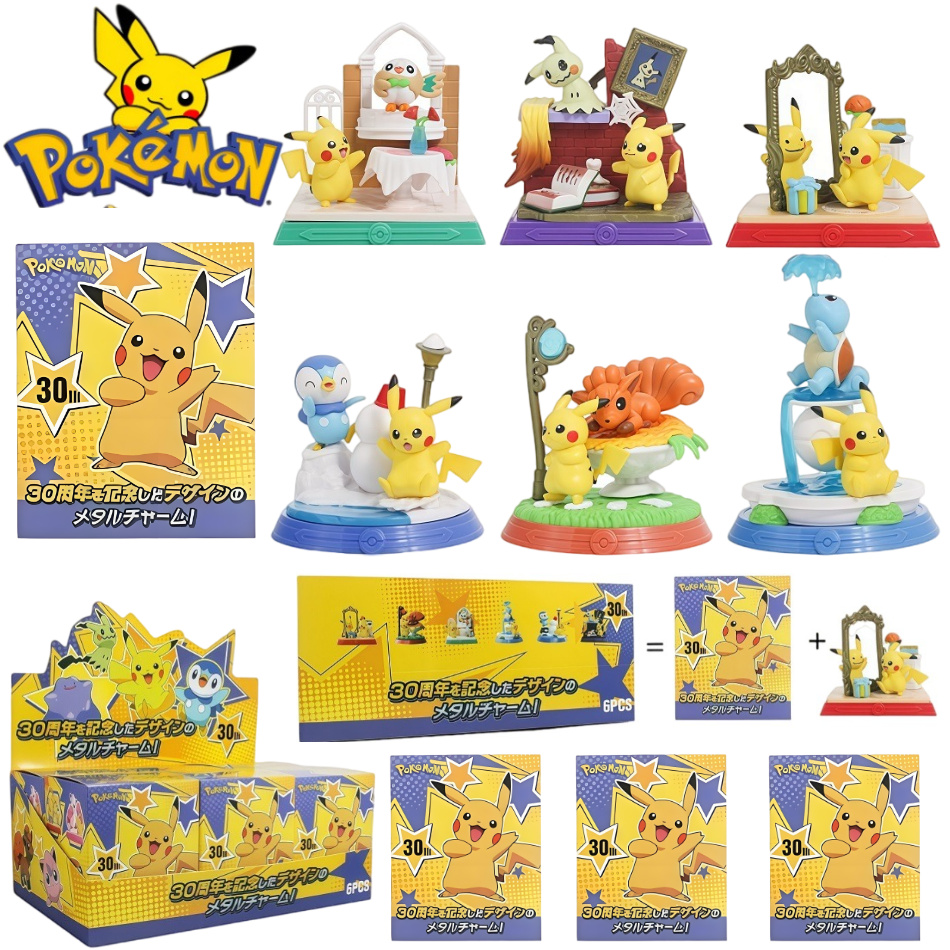 6개입 포켓몬 액션 피규어 피카츄 블라인드 박스 애니메 - Model Kit Pokemon 리뷰 및 가격