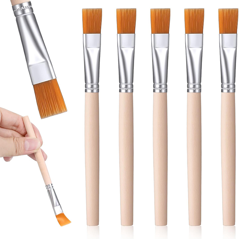 5Pcs 나무 손잡이 작은 페인트 브러쉬 세트 아크릴  - Metallic Paint Set 리뷰 및 가격