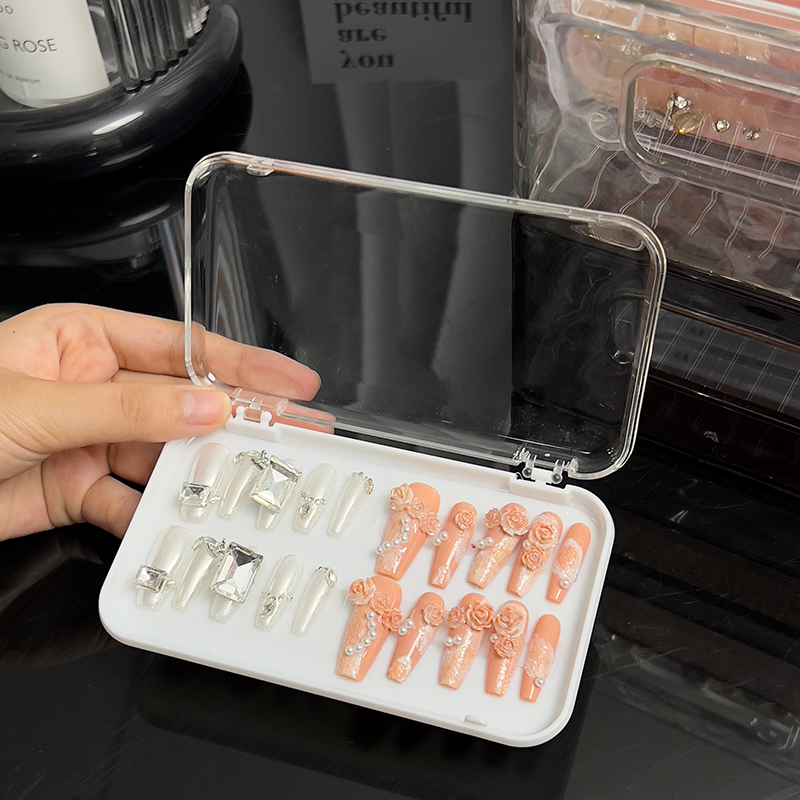 플라스틱 투명 보석함 프레스온 네일 보관 케이스 직사각 - Model Kit Display 리뷰 및 가격