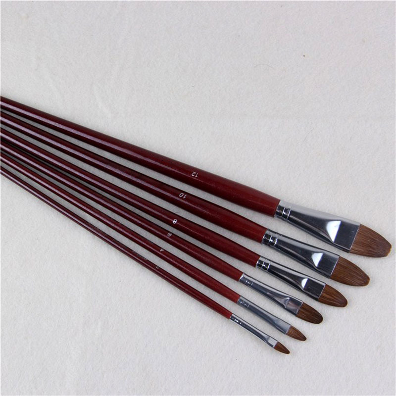 고급 족제비 머리 유화 브러시 헤이즐 모양 행 펜, 긴 - Metallic Paint Set 리뷰 및 가격