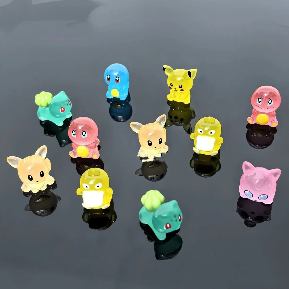 7개/세트 야광 피카츄 애니메이션 미니 피규어 발광 레 - Model Kit Pokemon 리뷰 및 가격